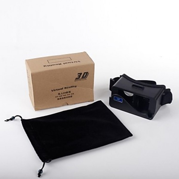 For iPhone 5 5s 5c Cardboard Head Mount Plastic Virtual Reality 3D Video Glasses  