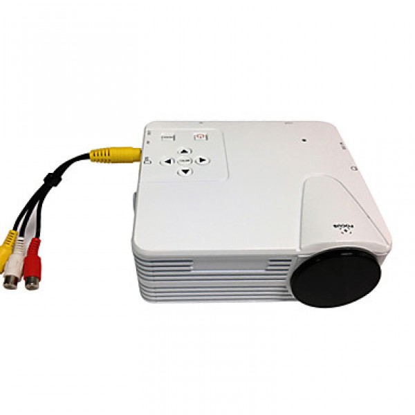 Mini HD Home LED Projector 640x480 with VGA USB SD HDMI Input  