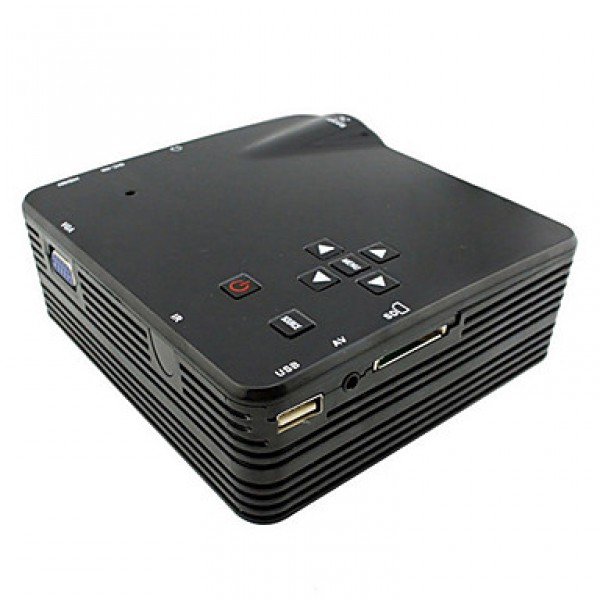 Mini HD Home Super Bright LED Technology Projector , PC Laptop VGA USB SD HDMI  