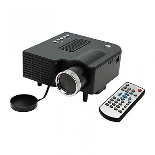 Mini LED Projector 400Lumens 320x240 with VGA USB SD HDMI  